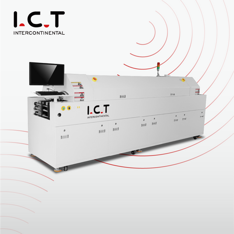 I.C.T-S6 | Cost-effective 6 Zones SMT Lead Free Reflow Oven Machine Low Price