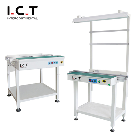 I.C.T | LED PCB Inserting Conveyor Line PCB 500mm Belt Conveyor Price