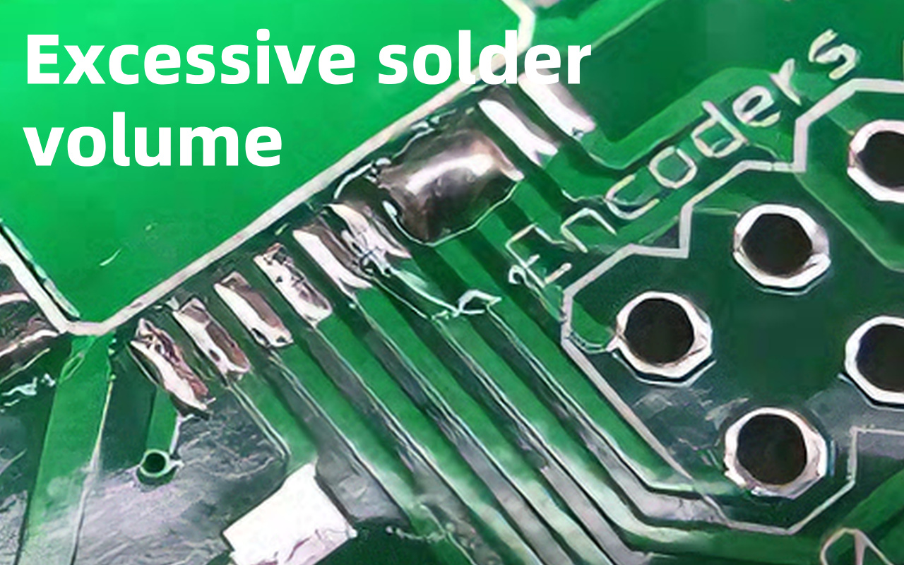 1.1 Repeated insufficient:excessive solder volume 1.1 Repeated insufficient:excessive solder volume