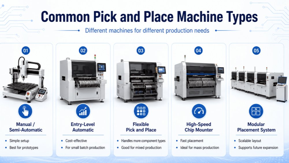 pick and place machine types pick and place machine types