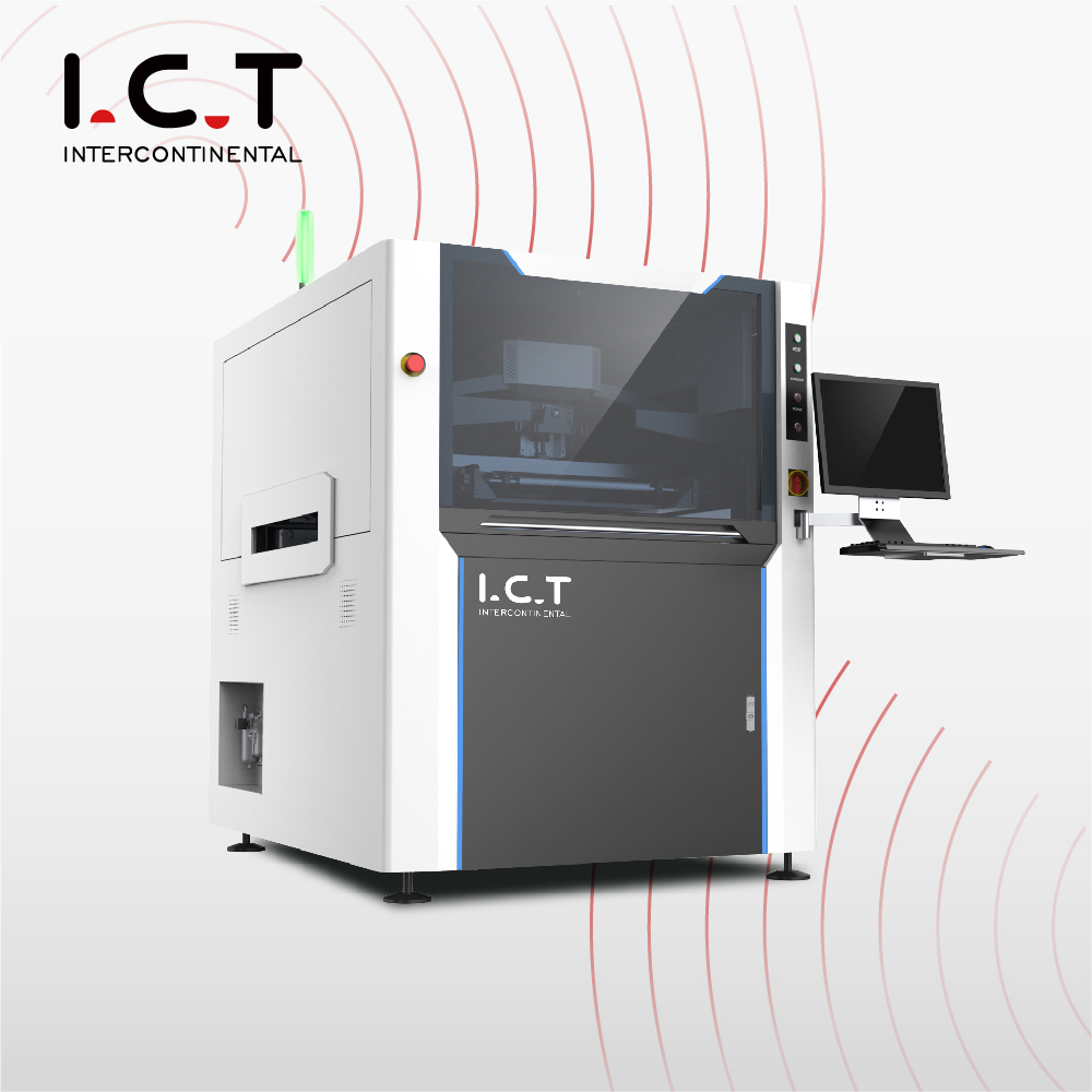 Fully Automatic LED Solder Paste Online SMT Printer Screen Model I.C.T-1200