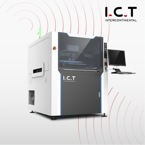 I.C.T | High precision Banner SMT Manual solder paste pneumatic Printing machine
