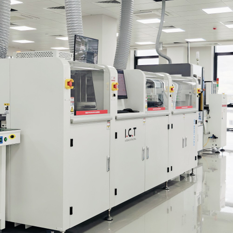 I.C.T-SS550P1 | Full-auto Online PCB Selective Wave Soldering Machine with 2 Solder Pot 