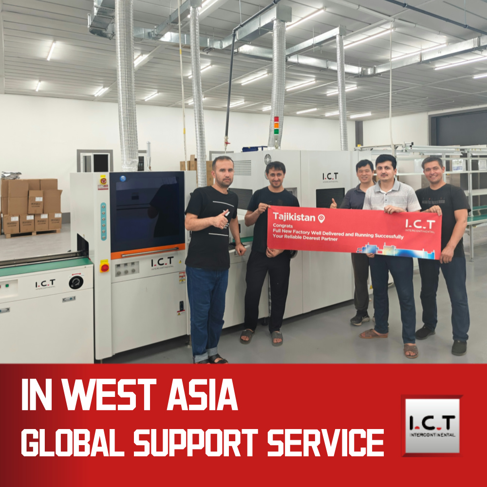 I.C.T | SMT Double Digital Conformal Coating Machine PCB Production Line