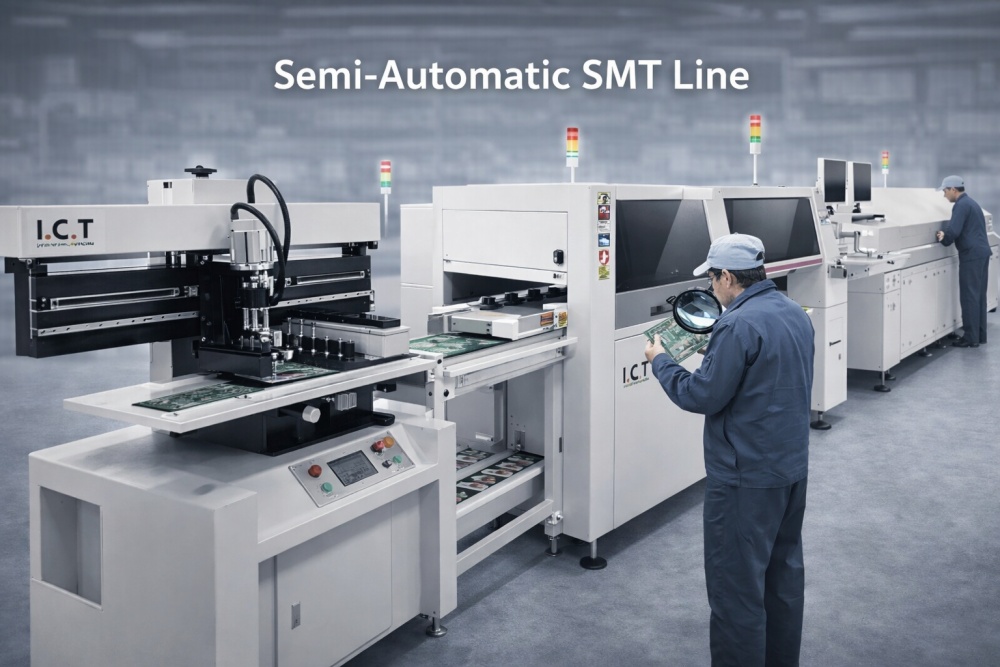 Semi-Automatic SMT Line