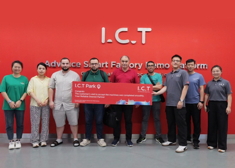 Algerian Customers Inspected SMT Line at I.C.T.jpg