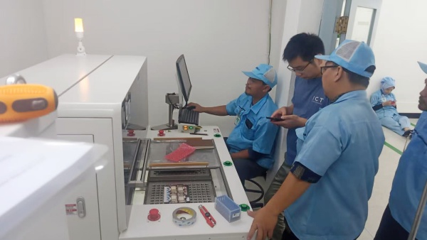 I.C.T Technical Support for PCBA Router Machine in Indonesia.