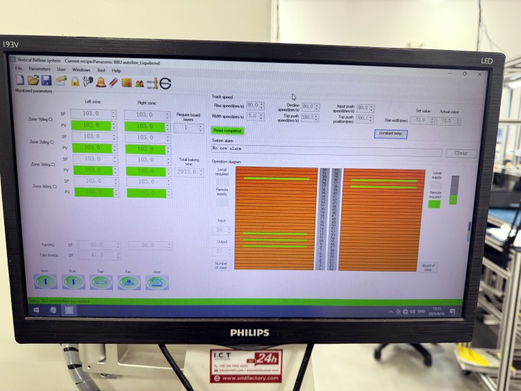 I.C.T Oversea Support for Vertical Curing Oven in Mexico 1