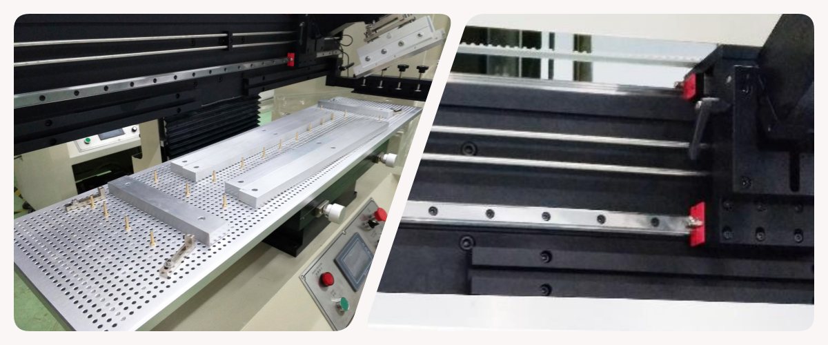 Platform and Drive system of semi-auto smt printer