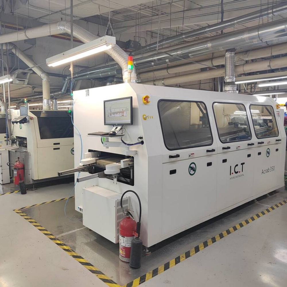 I.C.T | Fully Automatic Dual Wave Soldering Machine Dip Solder Wave Machine