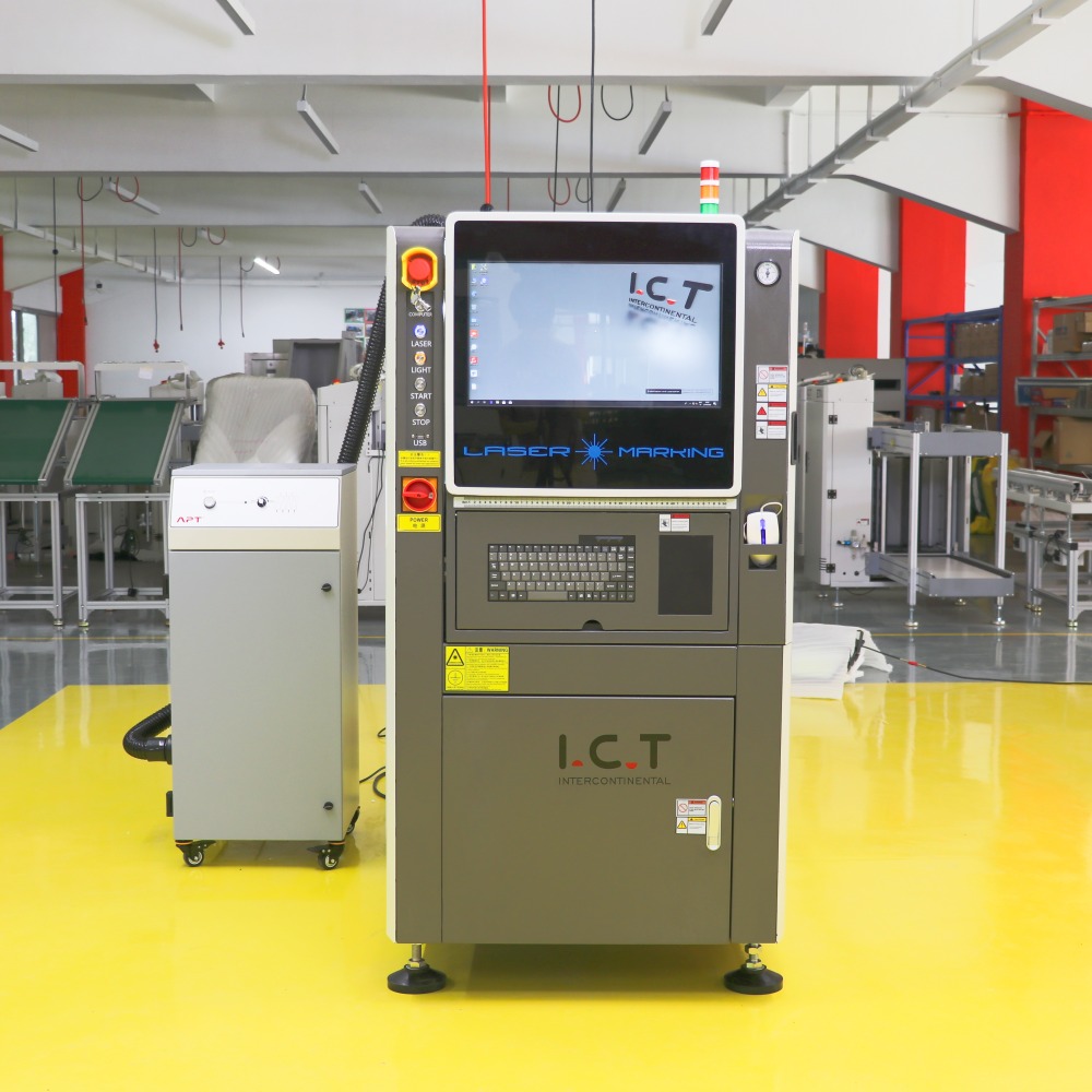 I.C.T | 50w raycus small desktop 3d fiber Laser marking machine