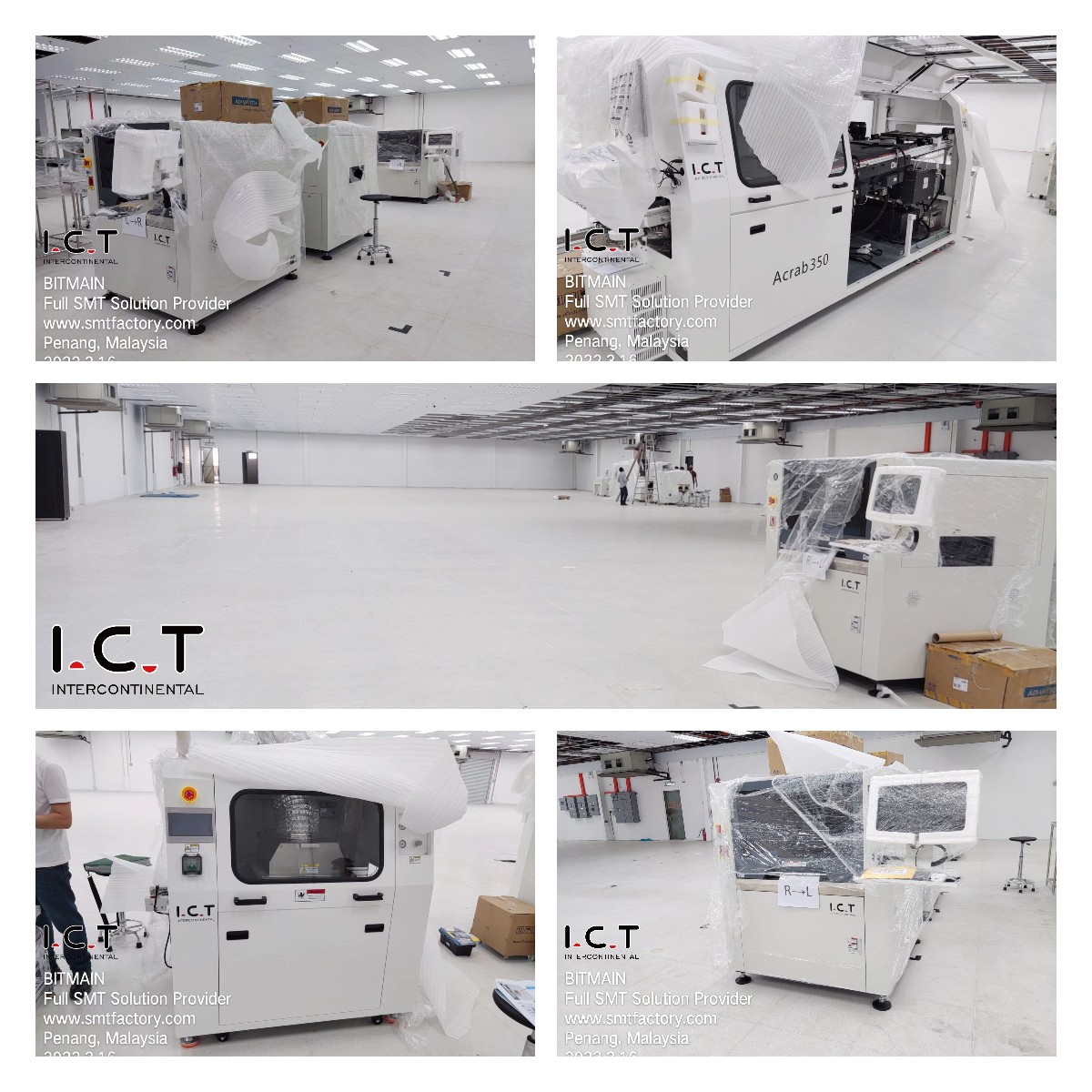 I.C.T SMT Machine in customer`s factory