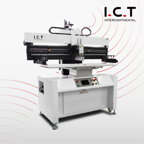 P12 ICT Semi Auto Stencil Printer SMT PCB Semi Automatic Paste Printing Machine