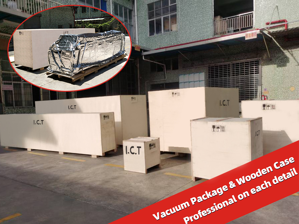 I.C.T Shippment Vacuum wooden case