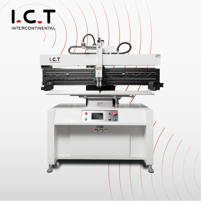 P12 ICT Semi Auto Stencil Printer SMT PCB Semi Automatic Paste Printing Machine