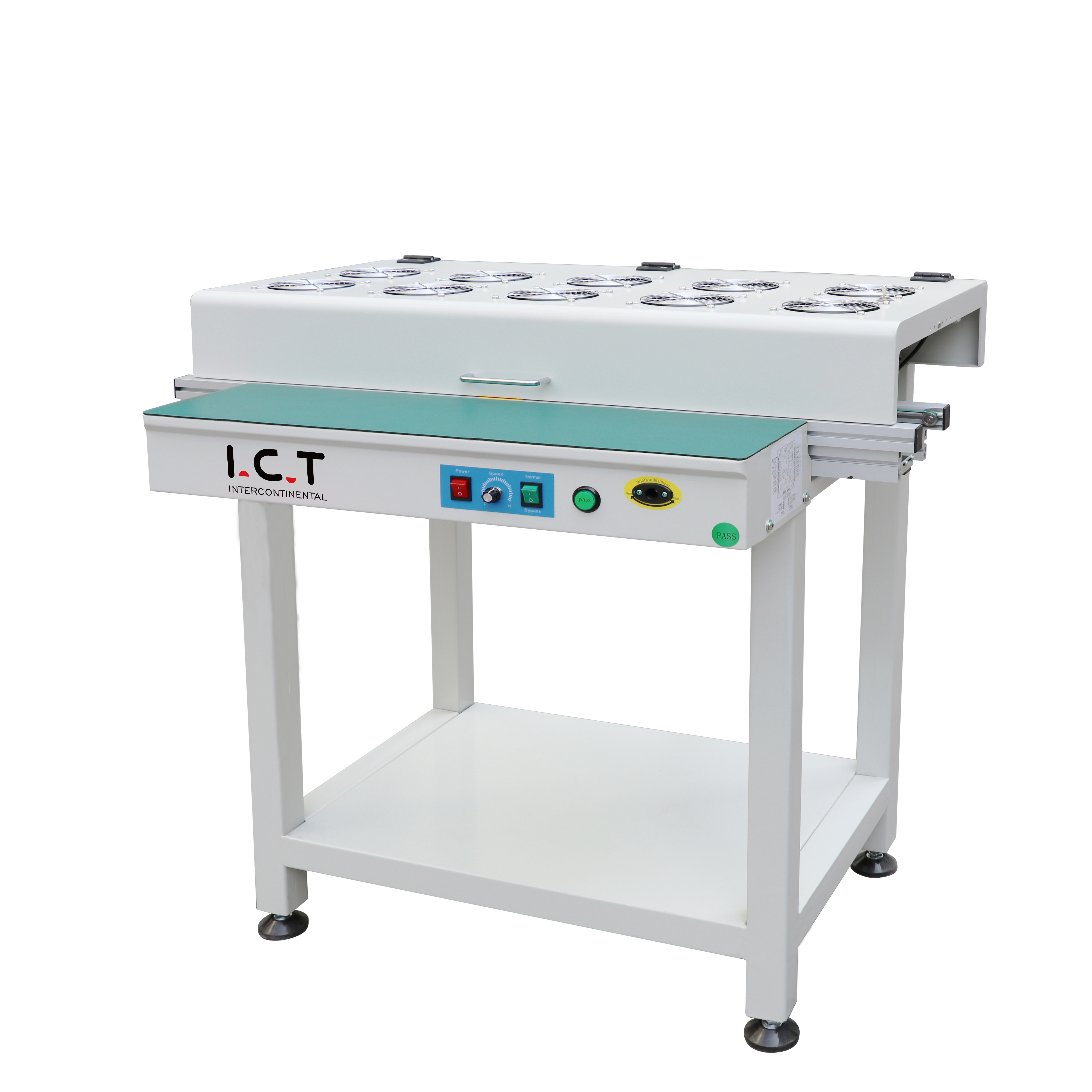 I.C.T | Automatic Smt 500M Conveyor For Electronic Pcb Transmission Conveyor Table