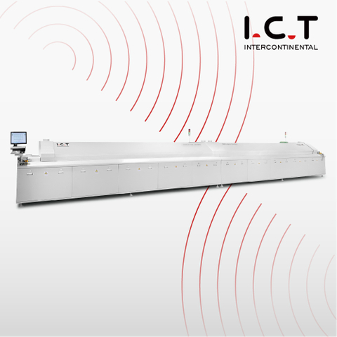 I.C.T | Lead Free SMT Reflow Oven Machine with Temperature Testing, Reflow Soldering Oven SMT Equipment I Rison