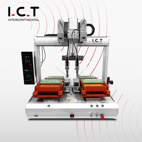 I.C.T | Inline Automatic soldering paste dispenser robot Itc