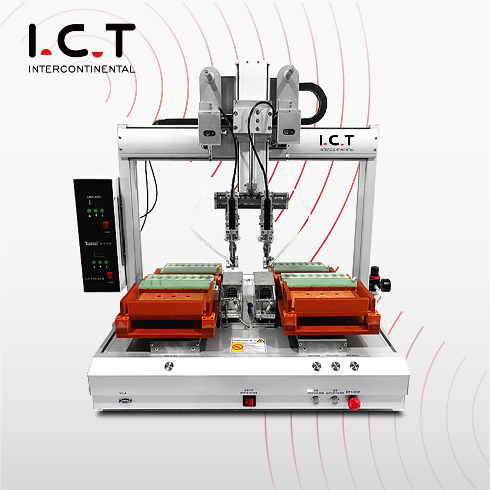 I.C.T | Automatic Two heads double solder soldering robot Electronic kits