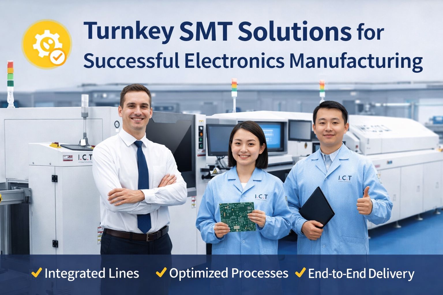 1. Core Components of an I.C.T Turnkey SMT Production Line