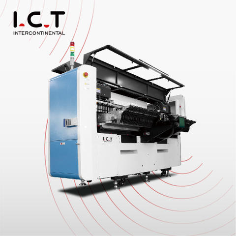 I.C.T | SMT and THT Precision 8 Head Pick up and Place Assembly Machine Manufacturer 