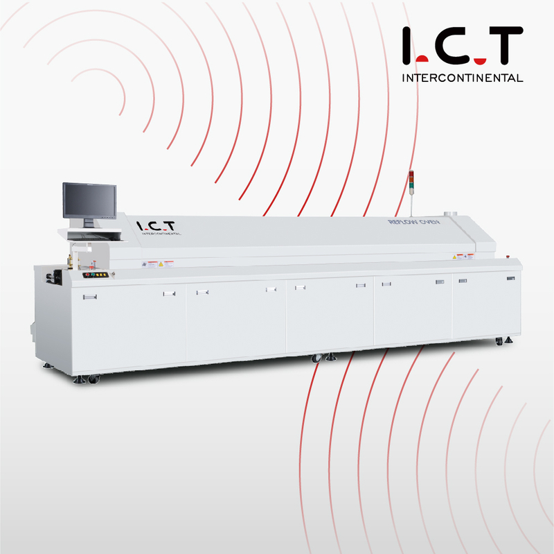 I.C.T | Soldering Machine 150-200w for SMT Electronic Reflow Oven Conveyor