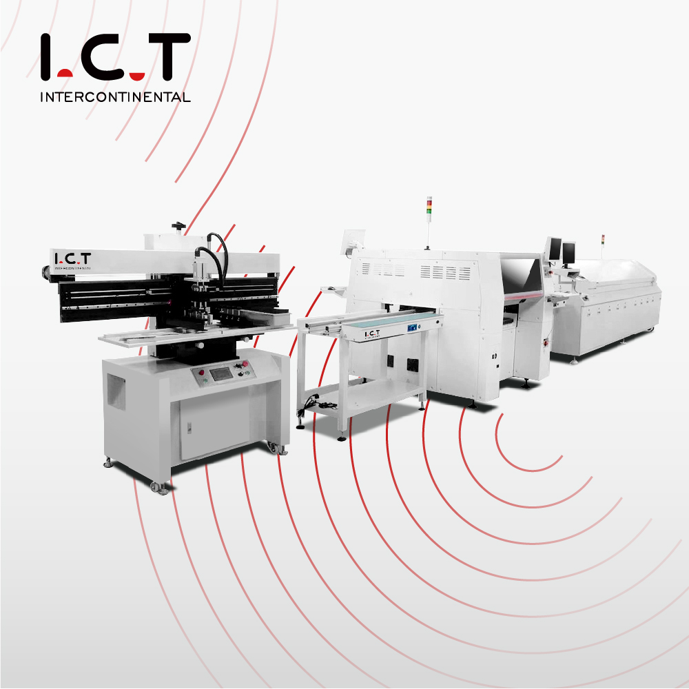 I.C.T | High quality conveyor in SMT PCB  led assembly Line Machine For usb flash disk