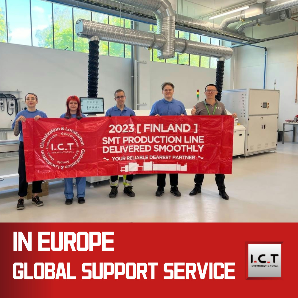 I.C.T | SMT Line Standard Automatic Solder Paste Stencil Spray Printing Machine