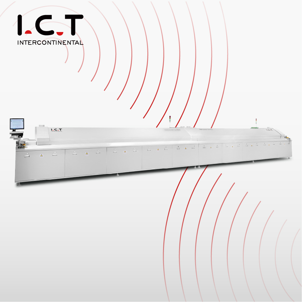 I.C.T | Vacuum Nitrogen SMT Reflow Oven Convection Reflow PCB Oven Supplier