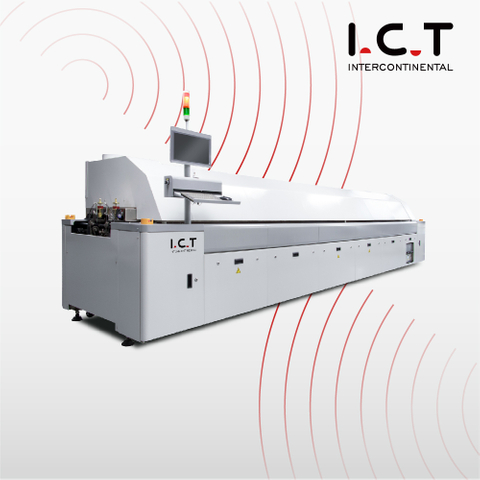 I.C.T Reflow Oven SMT Machine with 450 width PCB size