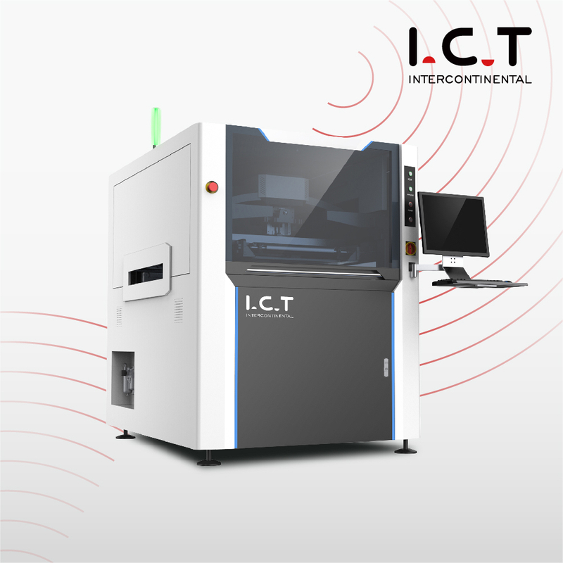 I.C.T | Fully automatic SMT solder paste Stencil printer machine high precise printing machine