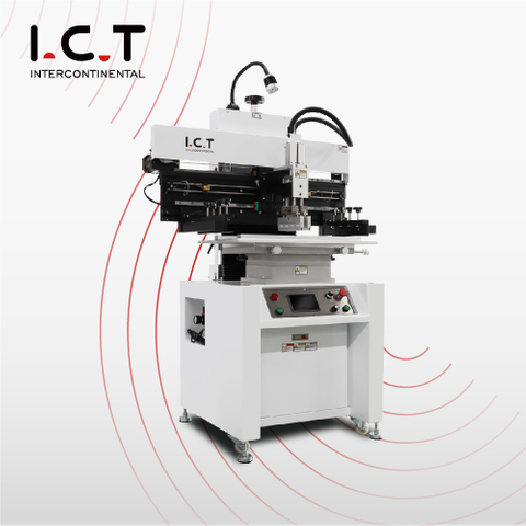 I.C.T | Semi-automatic vacuum screen Solder paste printer for applying solder