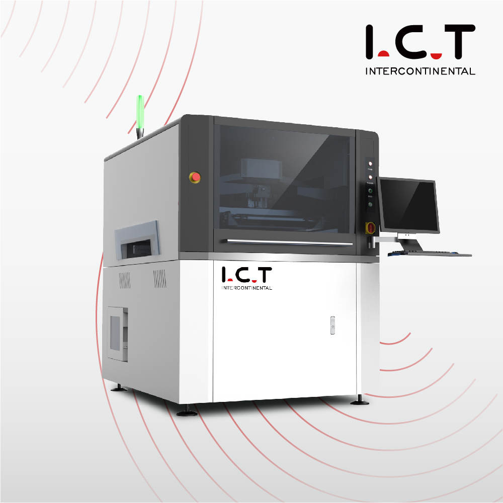 Fully Automatic LED Solder Paste Online SMT Printer Screen Model I.C.T-1200