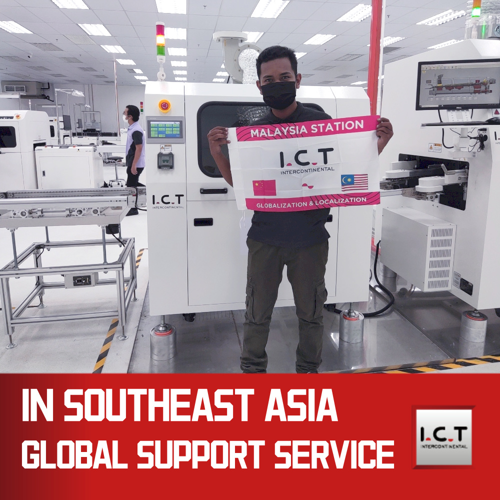 I.C.T | Fully Automatic Dual Wave Soldering Machine Dip Solder Wave Machine