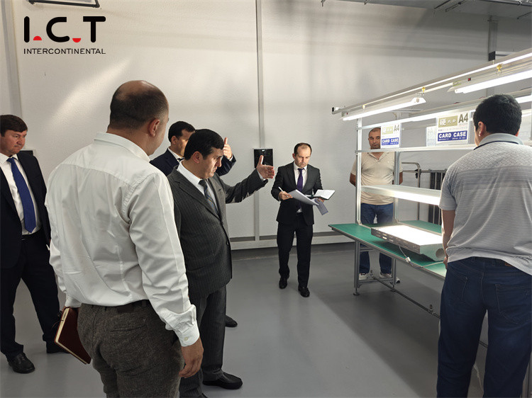 The Mayor of Tajikistan visits the I.C.T smt machine