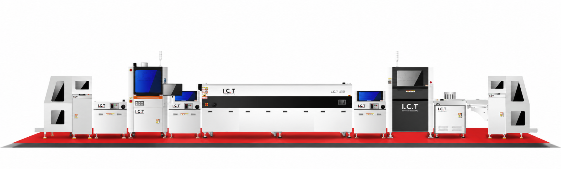 I.C.T PCBA coating line machine