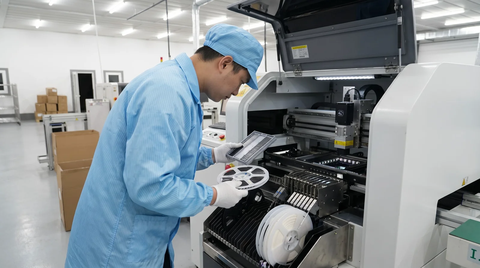 Hanwha chip mounter vision IC placement