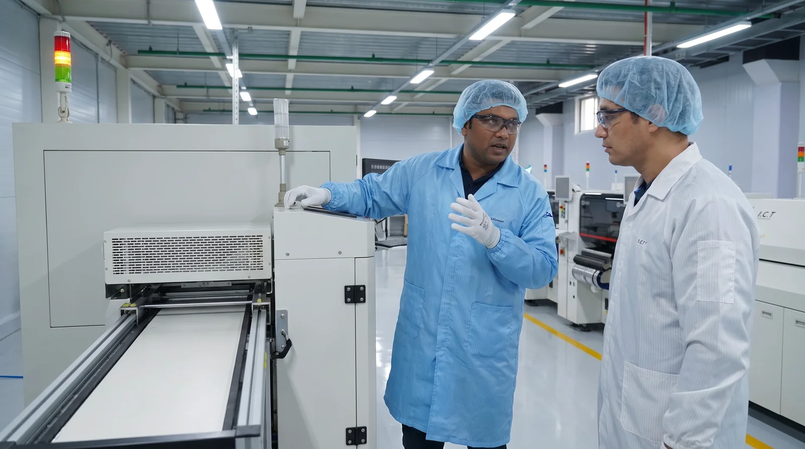 SMT printer site acceptance line integration engineer