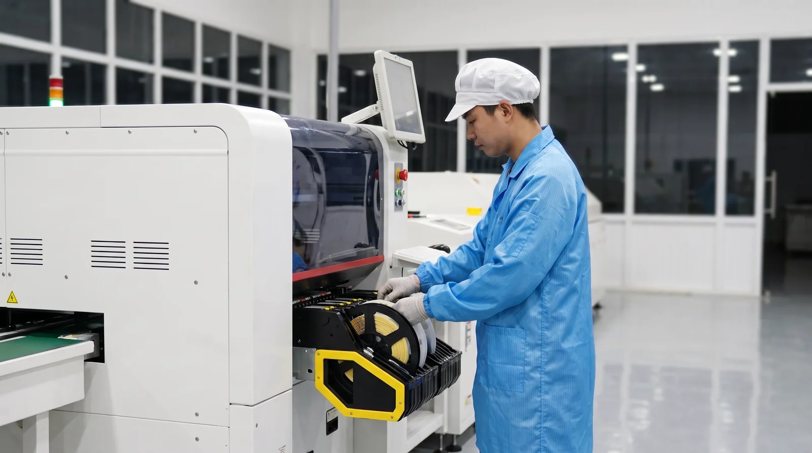 Hanwha pick and place machine operator setup