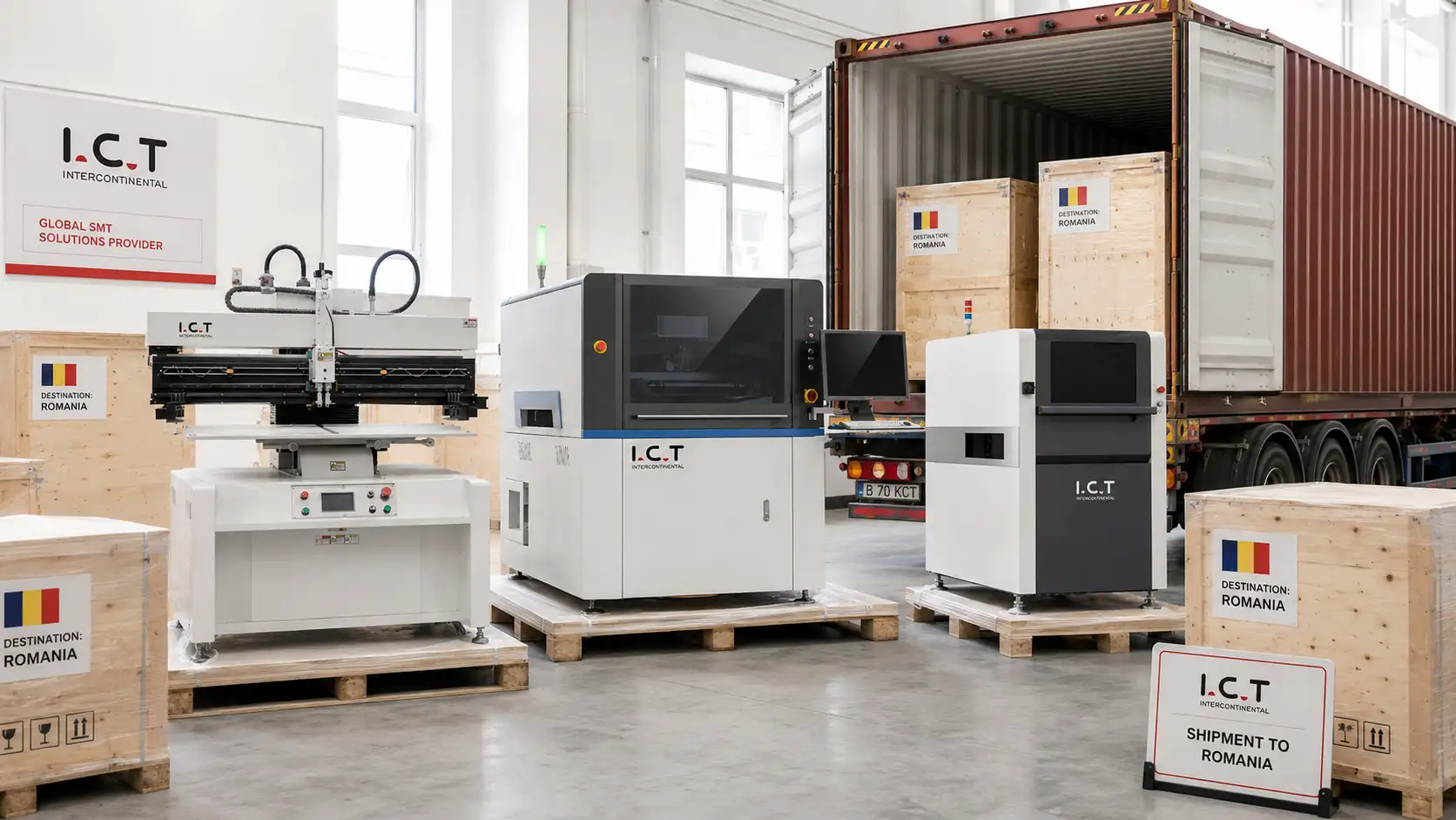 I.C.T Ships Advanced SMT Equipment to Romania to Support Electronics Manufacturing Expansion.webp