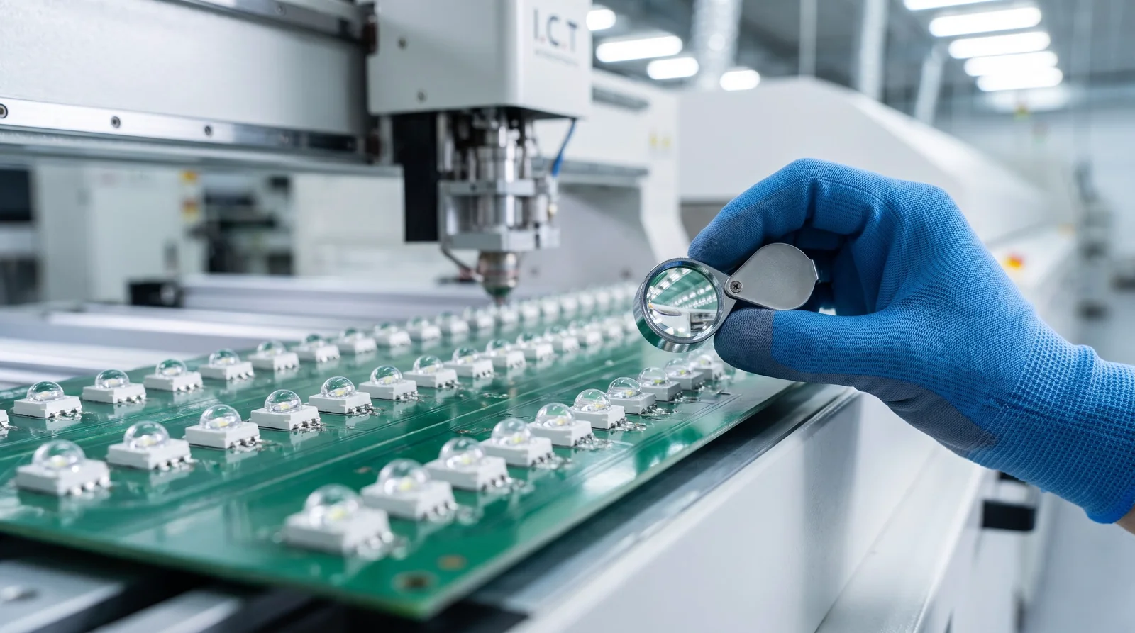 Hanwha LED lens placement SMT machine