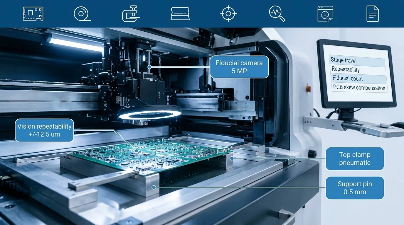 SMT printer alignment fiducial camera vision repeatability