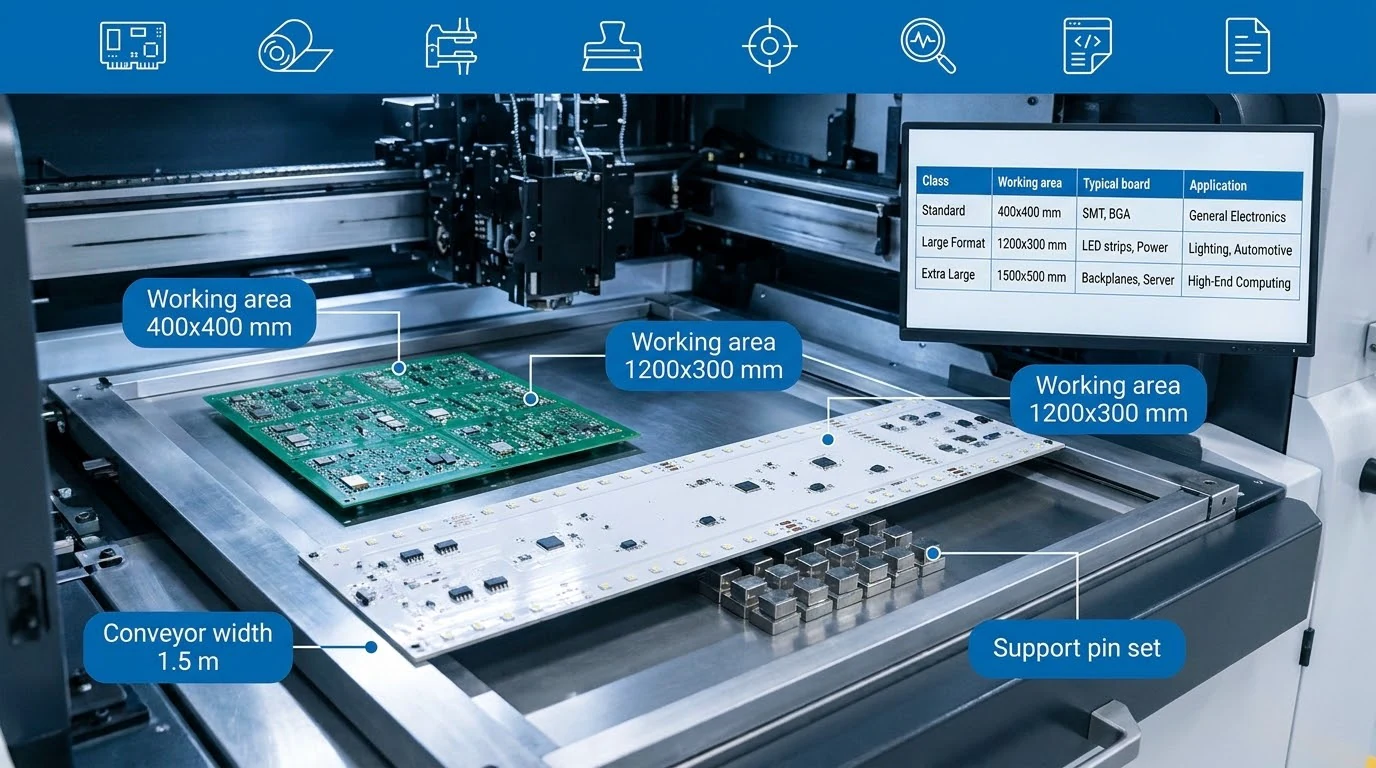SMT solder paste printer buying working area board conveyor panel