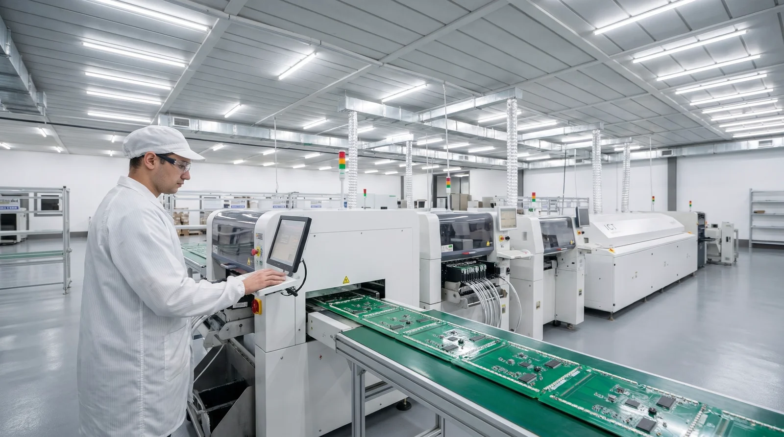 Hanwha LED PCB assembly cycle time throughput