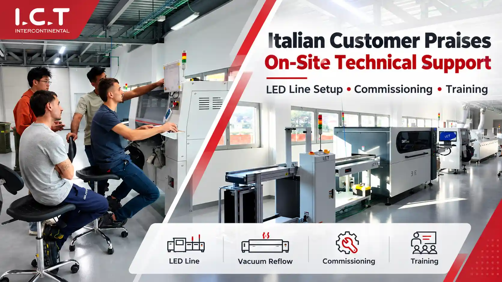 Italian LED Manufacturer Praises I.C.T On-Site Technical Support for New LED Production Line.webp