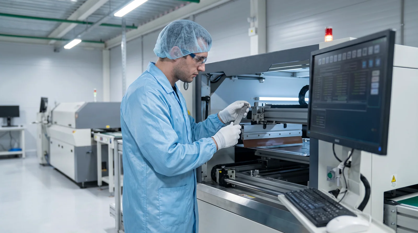 solder paste printer factory acceptance test technician