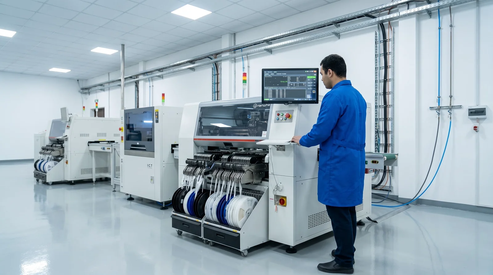 SMT mounter line integration program setup